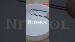 Nitinol  Shape Memory Alloy science sciencefacts [upl. by Layol]