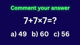 Math quiz for you🤍 Comment your answer iqtest quiz brainteaser puzzlegames [upl. by Tristan]