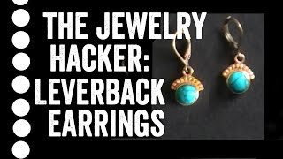 Beginner Jewelry Lesson Leverback Earrings [upl. by Anallij516]