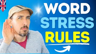 🔥 8 Easy WORD STRESS Rules to Speak English Clearly Powerful [upl. by Janis]