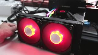 Cooler Master MasterLiquid ML240L V2 RGB lighting effects [upl. by Nesilla]