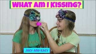 What Am I Kissing Challenge  Jacy and Kacy [upl. by Zashin]