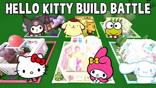 MEGA Hello Kitty Bedroom BuildOff CHALLENGE [upl. by Atekin]