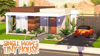 SINGLE MOMS LUXURY TINY HOUSE 🌺  The Sims 4 Speed Build [upl. by Egroej517]