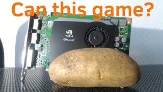 Can you game on 13 dollar workstation GPU aka Quadro FX 580 [upl. by Addam]