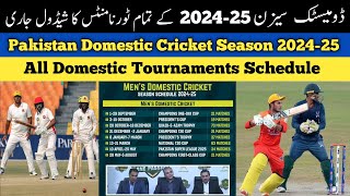 Big Changes in Domestic Cricket By PCB  Pakistan Domestic Cricket Schedule 2024 25 [upl. by Llerrah]