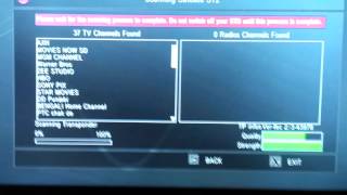 Videocon D2H set top box channel scanning  videocon d2h channel auto scan How to scan d2h STB [upl. by Eniamart]