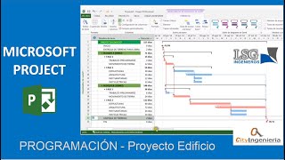 Microsoft Project  Programación Proyecto Edificio [upl. by Banebrudge]