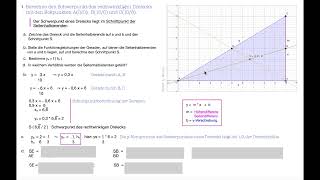 Schwerpunkt von Dreiecken [upl. by Loydie]