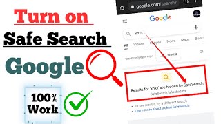 How to Enable Google Safe Search on Android 2024   How to Turn On Safe Search Mode on Google [upl. by Kynthia]