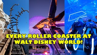 Every Roller Coaster at Walt Disney World in Orlando Florida Full Onride POV [upl. by Eifos]