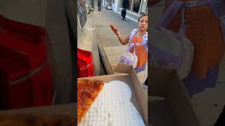 Cold leftover babygirl bebe cute food foodie shorts subscribe viralshorts pizza [upl. by Akirre]