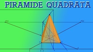 Prospettiva centrale di una piramide a base quadrata [upl. by Ais412]