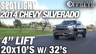 Spotlight  2014 Chevy Silverado 20x10 12s and 32s [upl. by Bachman845]