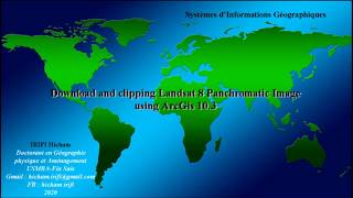 Download And clipping of Landsat 8 Panchromatic Imagery using ArcGIS 103 [upl. by Klusek427]