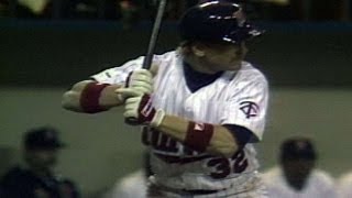 1987 World Series Game 1 Gladdens slam gives Twins 71 lead [upl. by Ennalorac910]