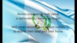 ▶ Guatemalan National Anthem Himno Nacional De Guatemala ES EN YouTube [upl. by Derrej114]