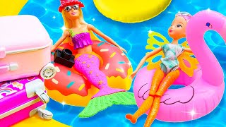 ¡La Sirena y El Hada se van de vacaciones Juguetes de muñecas para niñas [upl. by Brass413]