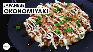 Okonomiyaki  Okonomiyaki Osaka Style  Japanese Pancakes  How to make Okonomiyaki at home [upl. by Safko]