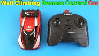 Wall Climbing Remote Control Car DEERC DE31  Unboxing TV [upl. by Renaxela]