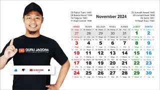 Kalender November 2024 [upl. by Aizirk490]