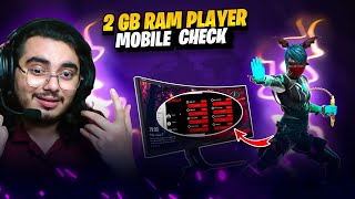 Faster 2 GB RAM Player 📈 Mobile Check📲 2 GB Player Log In iPhone 📵 To Join NG 🔥 Free Fire India [upl. by Yrrehs]