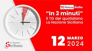 TG DEL 12 MARZO 2024  LA NAZIONE SICILIANA [upl. by Navac]