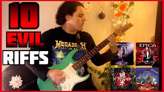 10 EVIL METAL RIFFS [upl. by Selemas]