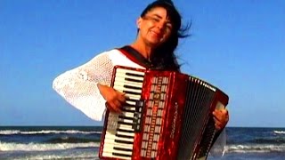 WIESŁAWA DUDKOWIAK  with Accordion on Beach 2  The most beautiful relaxing melody [upl. by Inuat]