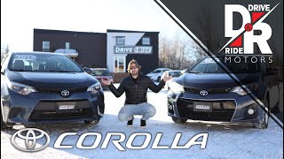 Buying a used Toyota Corolla Helpful info review and comparison of a 2014 Corolla S and Corolla LE [upl. by Alfredo196]