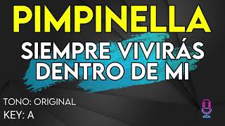 Pimpinela  Siempre Vivirás Dentro De Mi  Karaoke Instrumental [upl. by Adeehsar]