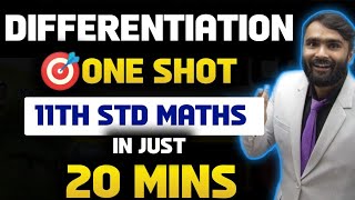 DIFFERENTIATION 11TH STD MATHSONE SHOTPRADEEP GIRI SIR [upl. by Enihpesoj220]