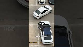 Tutorial on reversing into a parking space carsafety mechanic skills tips car manual parking [upl. by Ronyar]