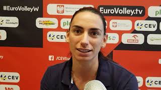 Campionati Europei Femminili Raphaela Folie alla vigilia di ItaliaRussia [upl. by Shelley]