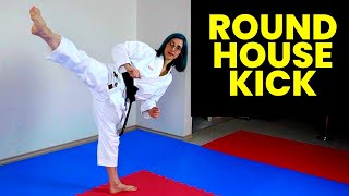 How To Do A Roundhouse Kick In Karate [upl. by Alit424]