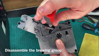 How to maintain the brewing group Siemens automatic coffee machine EQ6 plus DIY [upl. by Ramedlab455]