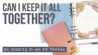 SETTING UP MY A5 FILOFAX  Erin Condren A5 Agenda ECLP Inserts [upl. by Watt]