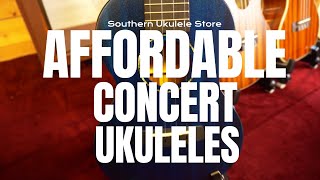 10 x GREAT AFFORDABLE CONCERT UKULELES [upl. by Nyliuqcaj]