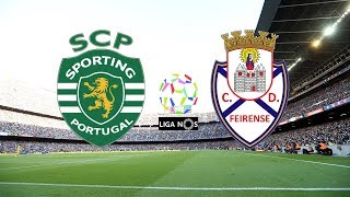 🔴 SPORTING CP 10 FEIRENSE EM DIRETO  Liga Nos 4ª Jornada RELATO [upl. by Mahda]