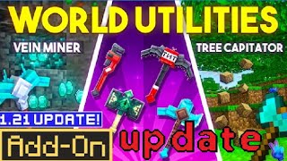 Minecraft Bedrock add on update World Utilities [upl. by Kciredor]