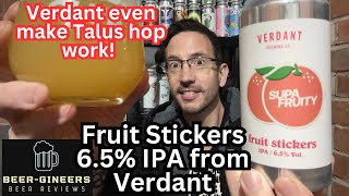 Fruit Stickers 65 IPA from Verdant  Beer Review [upl. by Georgine]