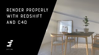 Render properly with redshift and Cinema 4D [upl. by Lawler551]