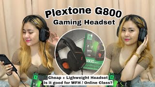 PLEXTONE  MURANG GAMING HEADSET  Plextone G800 HEADSET REVIEW  UNBOXING  Shopee Finds [upl. by Drofiar]