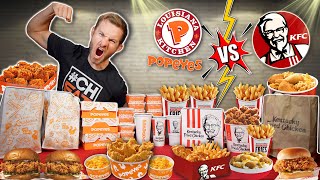 CLASH OF THE CALORIES KFC VS POPEYES [upl. by Halehs]