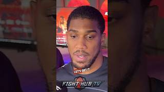 Anthony Joshua REACTS to Dillian Whyte CLEARED open to fight [upl. by Anitnahs]