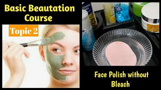 Face ploish with massage step by step Professional Skin Care Beautation Course for beginners [upl. by Eeluj669]