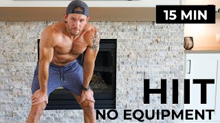 15 Minute HIIT Workout  No Equipment  High Intensity [upl. by Idell818]