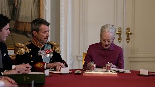 Queen Margrethe II formally abdicates [upl. by Adlig]