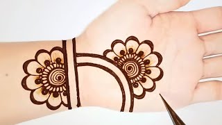 Beautiful Arabic Mehndi design for handsSimple Easy Mehandi design Mehandi designs Shabs Creation [upl. by Haman924]