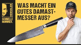 Was macht ein gutes Damastmesser aus  Hensslers Anleitungen Tipps amp Tricks [upl. by Meredi274]